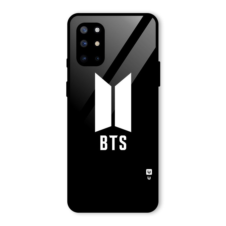 BTS Logo Black Glass Back Case for OnePlus 8T