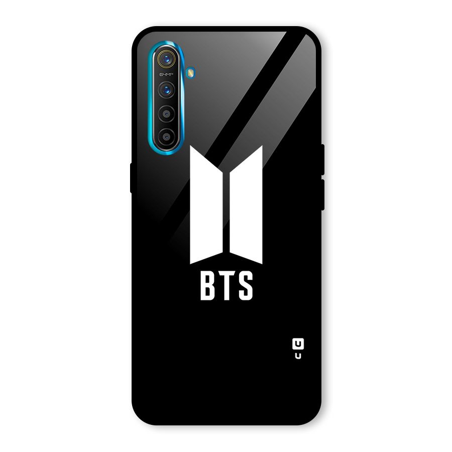 BTS Logo Black Glass Back Case for Realme X2