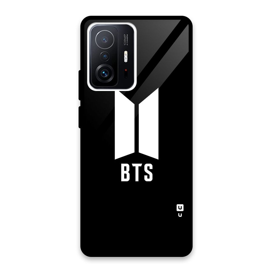 BTS Logo Black Glass Back Case for Xiaomi 11T Pro