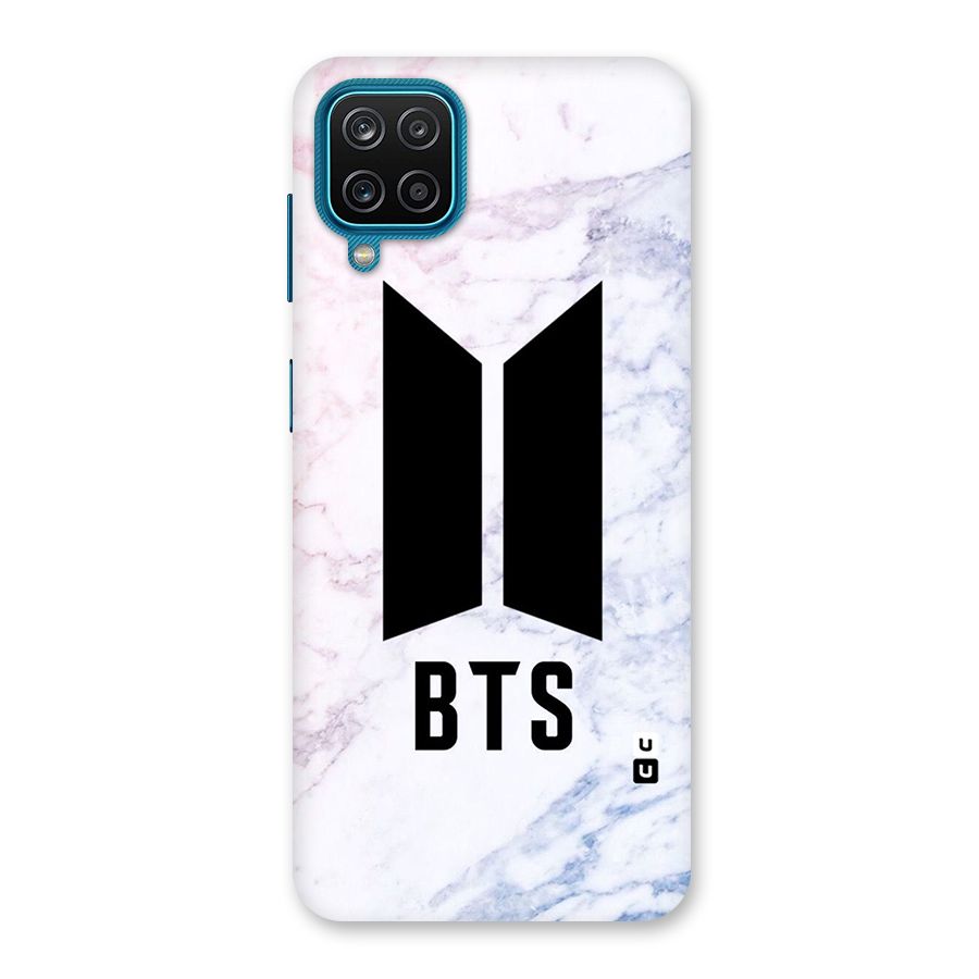 BTS Logo Marble Print Back Case for Galaxy M12