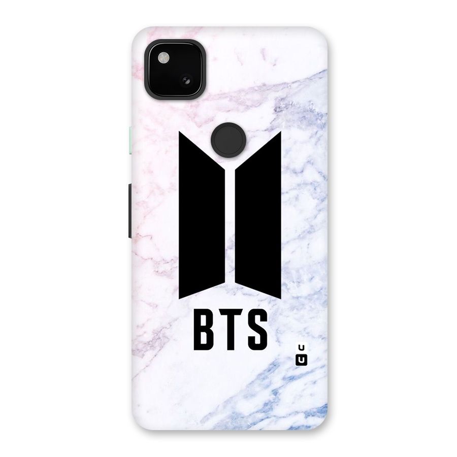 BTS Logo Marble Print Back Case for Google Pixel 4a