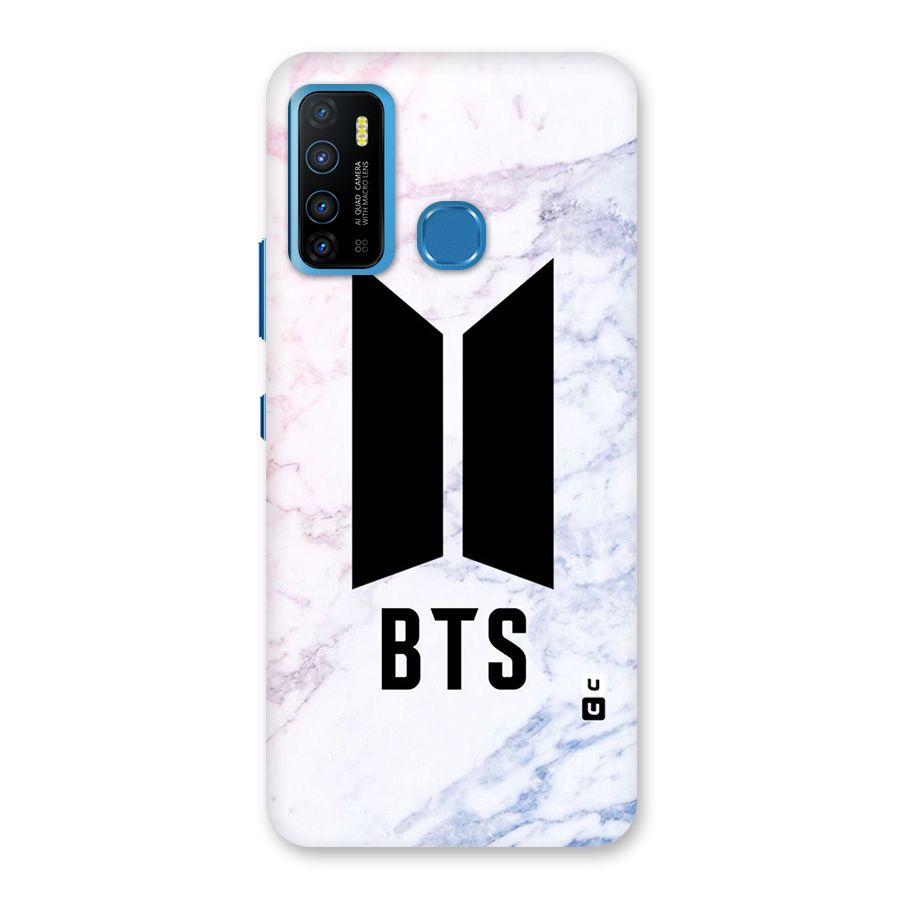 BTS Logo Marble Print Back Case for Infinix Hot 9