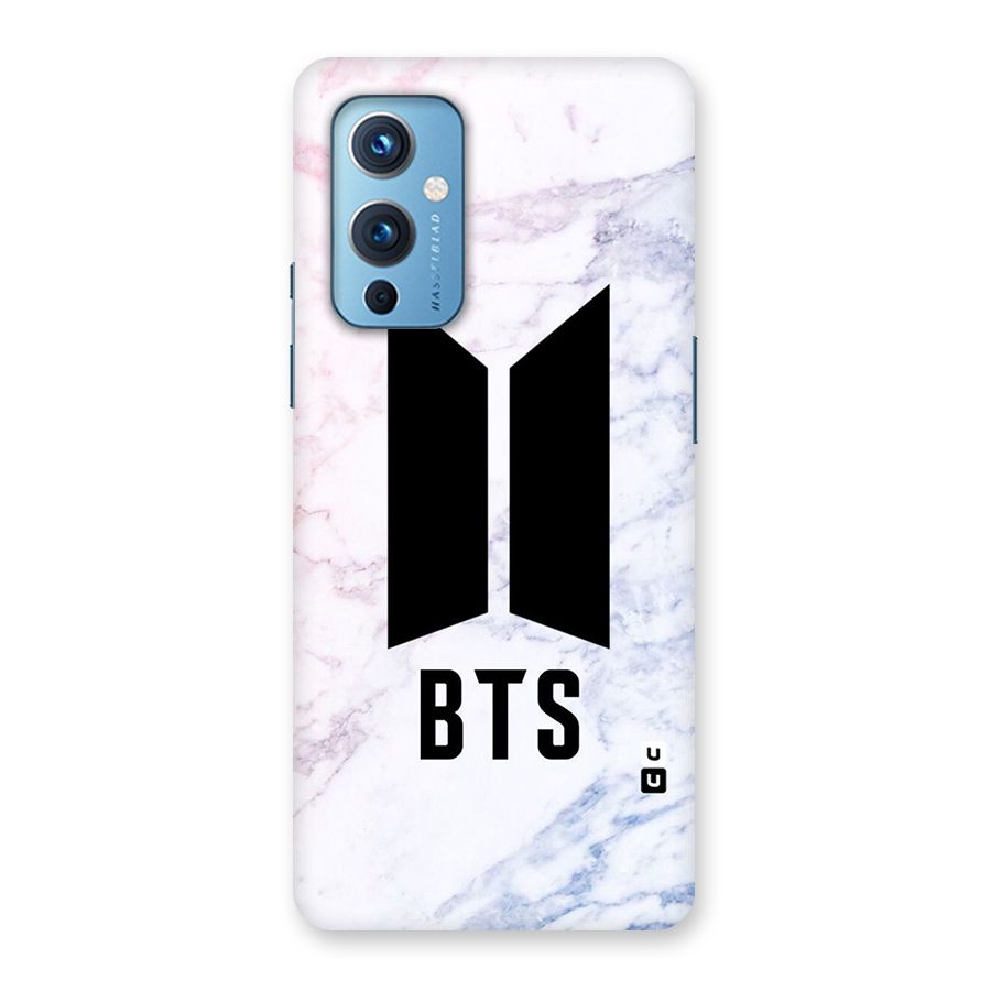 BTS Logo Marble Print Back Case for OnePlus 9