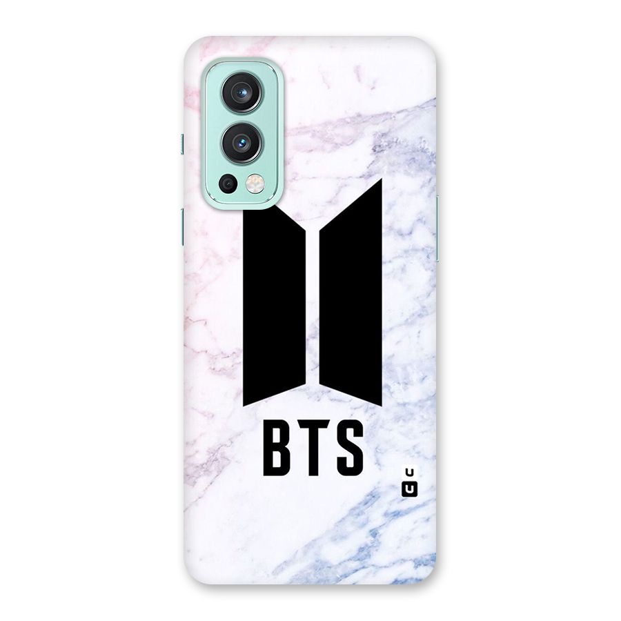 BTS Logo Marble Print Back Case for OnePlus Nord 2 5G