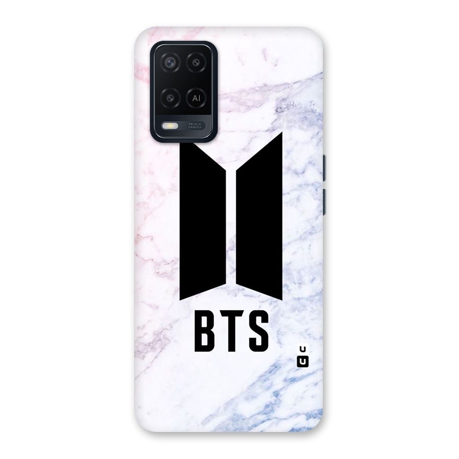 BTS Logo Marble Print Back Case for Oppo A54