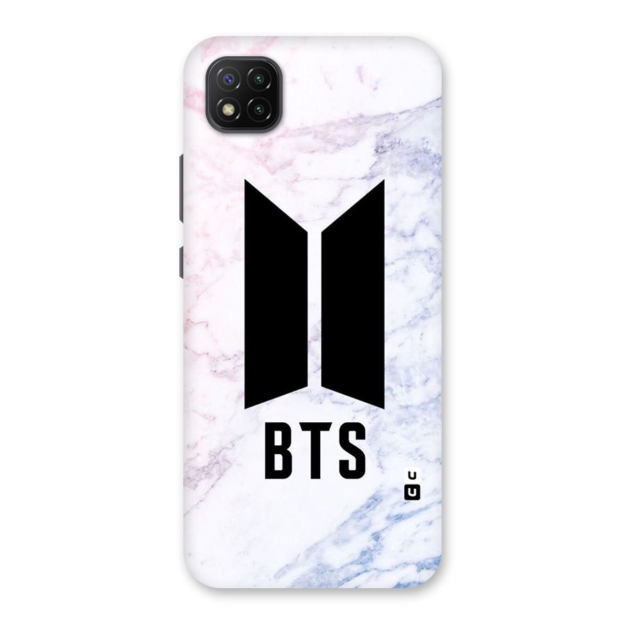 BTS Logo Marble Print Back Case for Poco C3