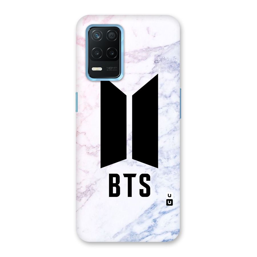 BTS Logo Marble Print Back Case for Realme 8 5G
