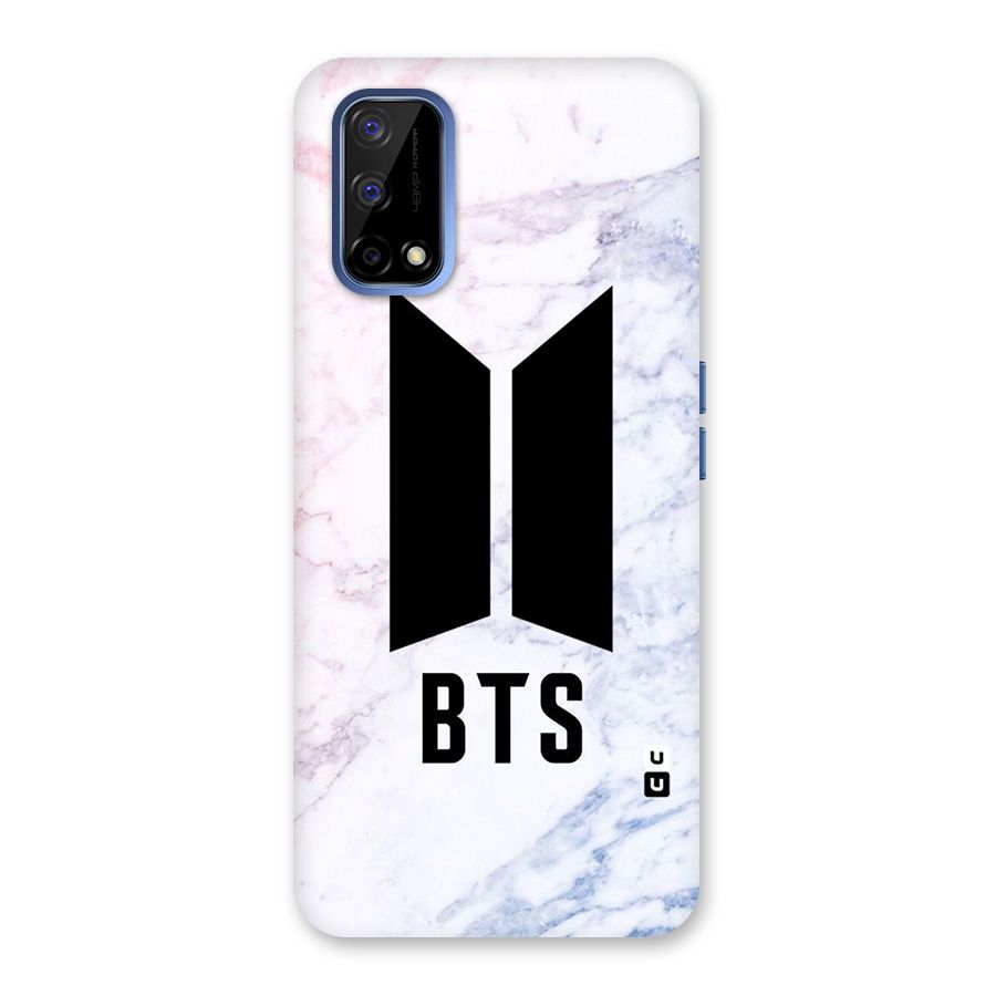BTS Logo Marble Print Back Case for Realme Narzo 30 Pro