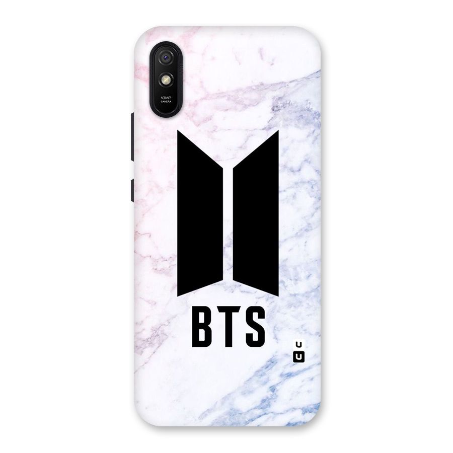 BTS Logo Marble Print Back Case for Redmi 9i