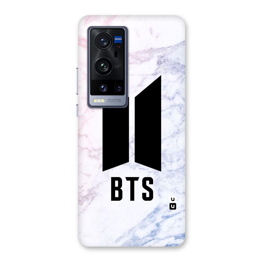 BTS Logo Marble Print Back Case for Vivo X60 Pro Plus