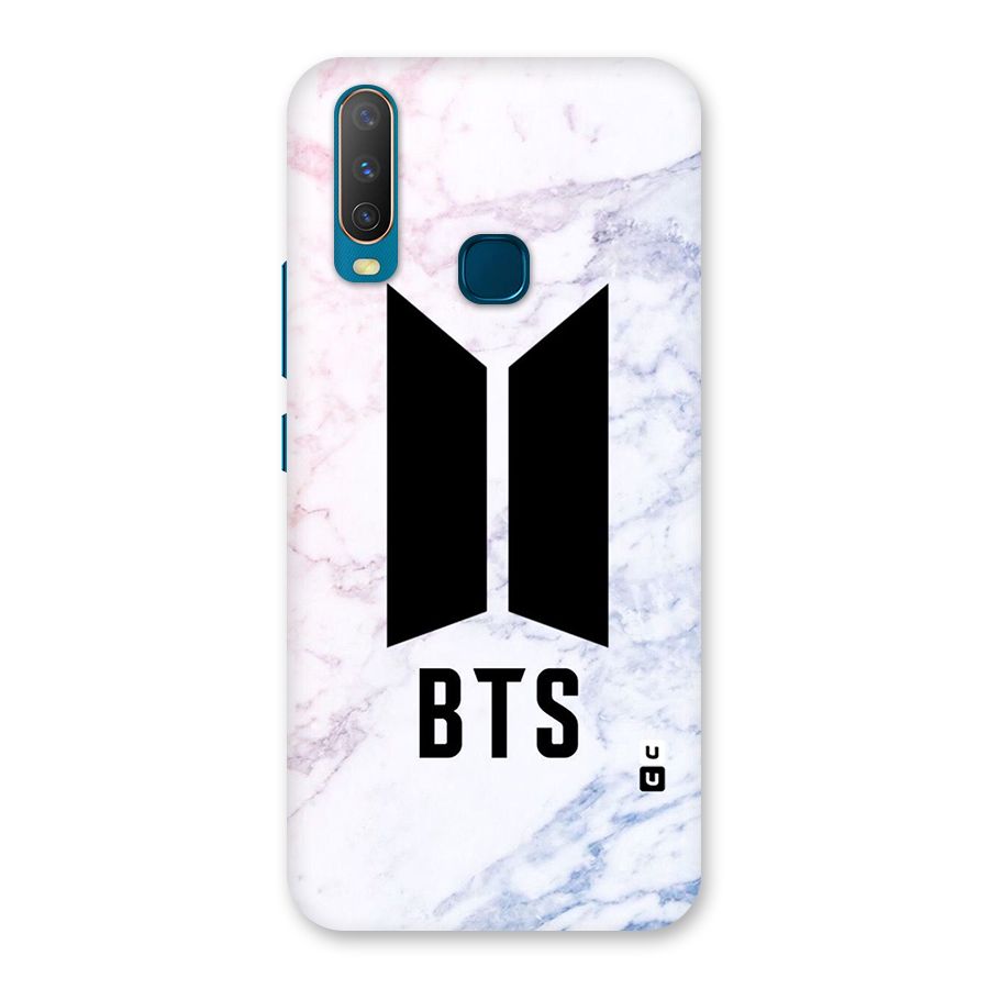 BTS Logo Marble Print Back Case for Vivo Y11
