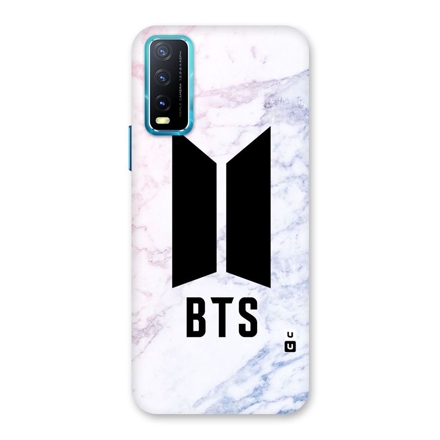 BTS Logo Marble Print Back Case for Vivo Y20G