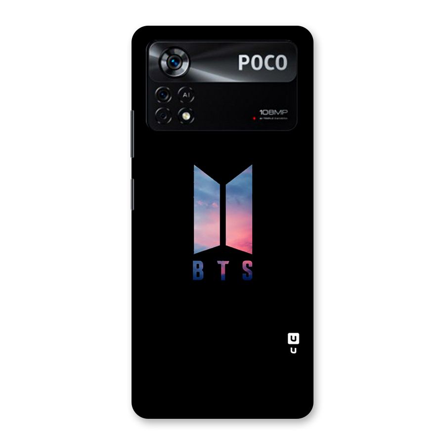 BTS Logo Sky Back Case for Poco X4 Pro 5G