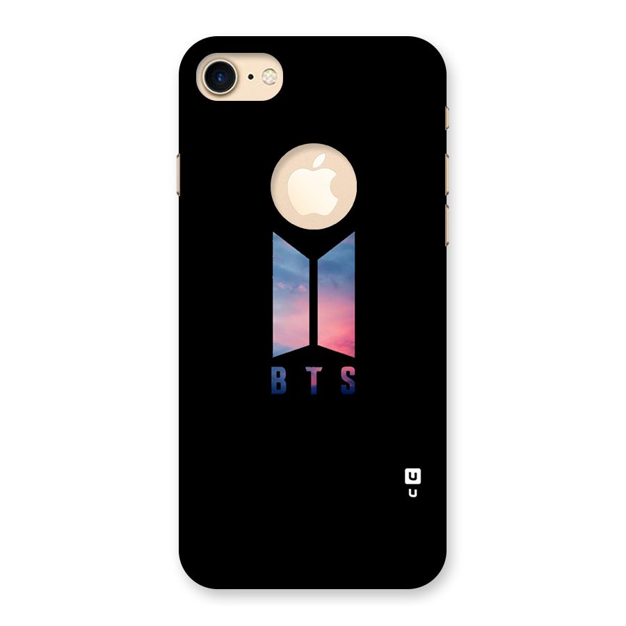 BTS Logo Sky Back Case for iPhone 7 Logo Cut