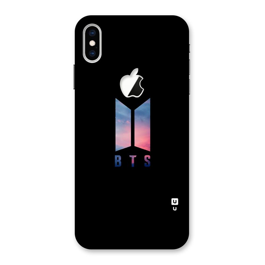 BTS Logo Sky Back Case for iPhone XS Max Apple Cut