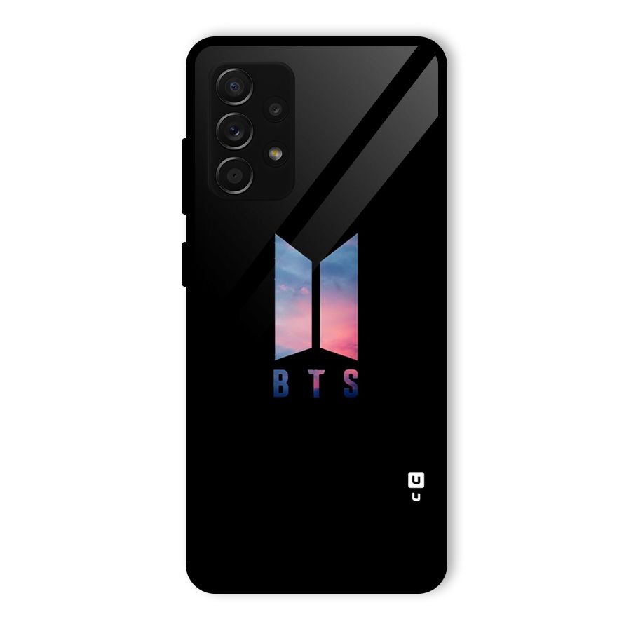 BTS Logo Sky Glass Back Case for Galaxy A53 5G