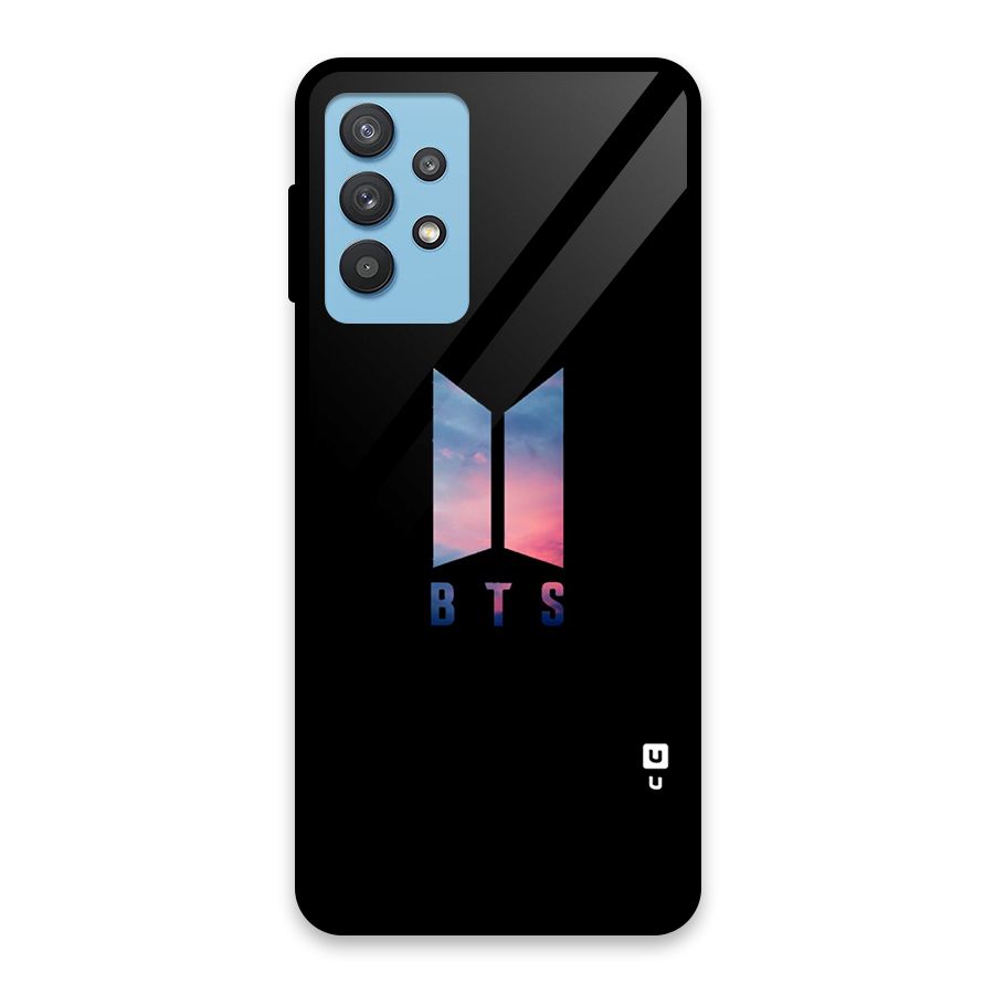 BTS Logo Sky Glass Back Case for Galaxy M32 5G