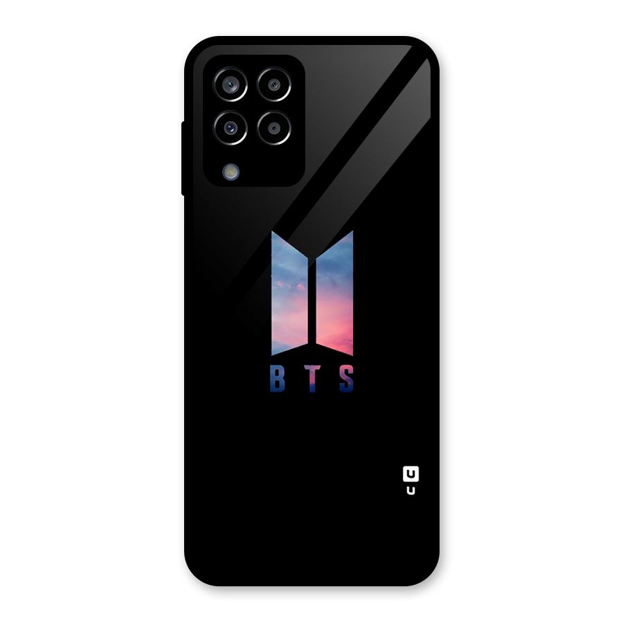 BTS Logo Sky Glass Back Case for Galaxy M33