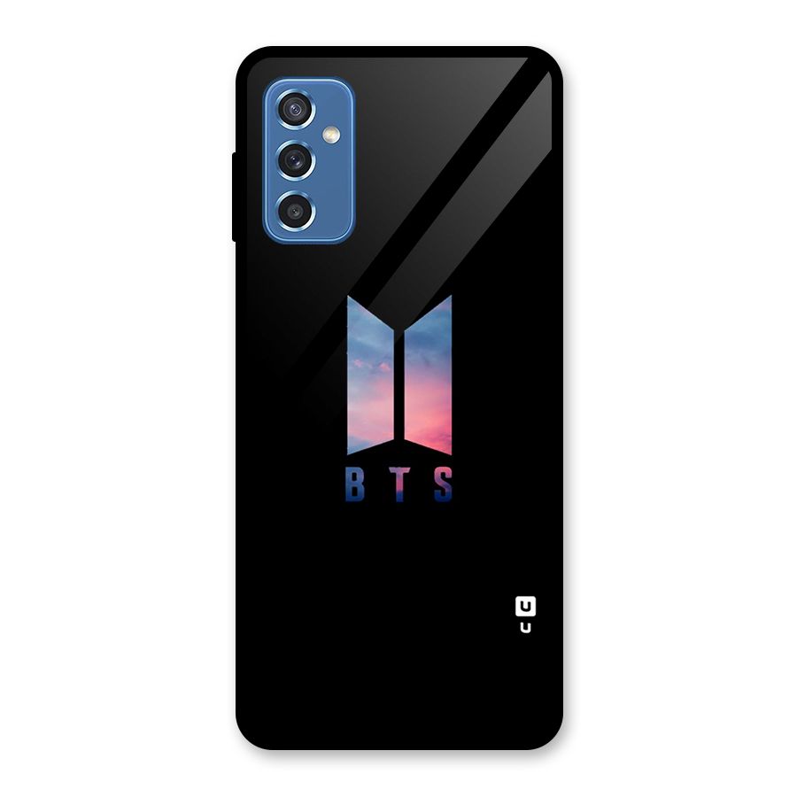 BTS Logo Sky Glass Back Case for Galaxy M52 5G