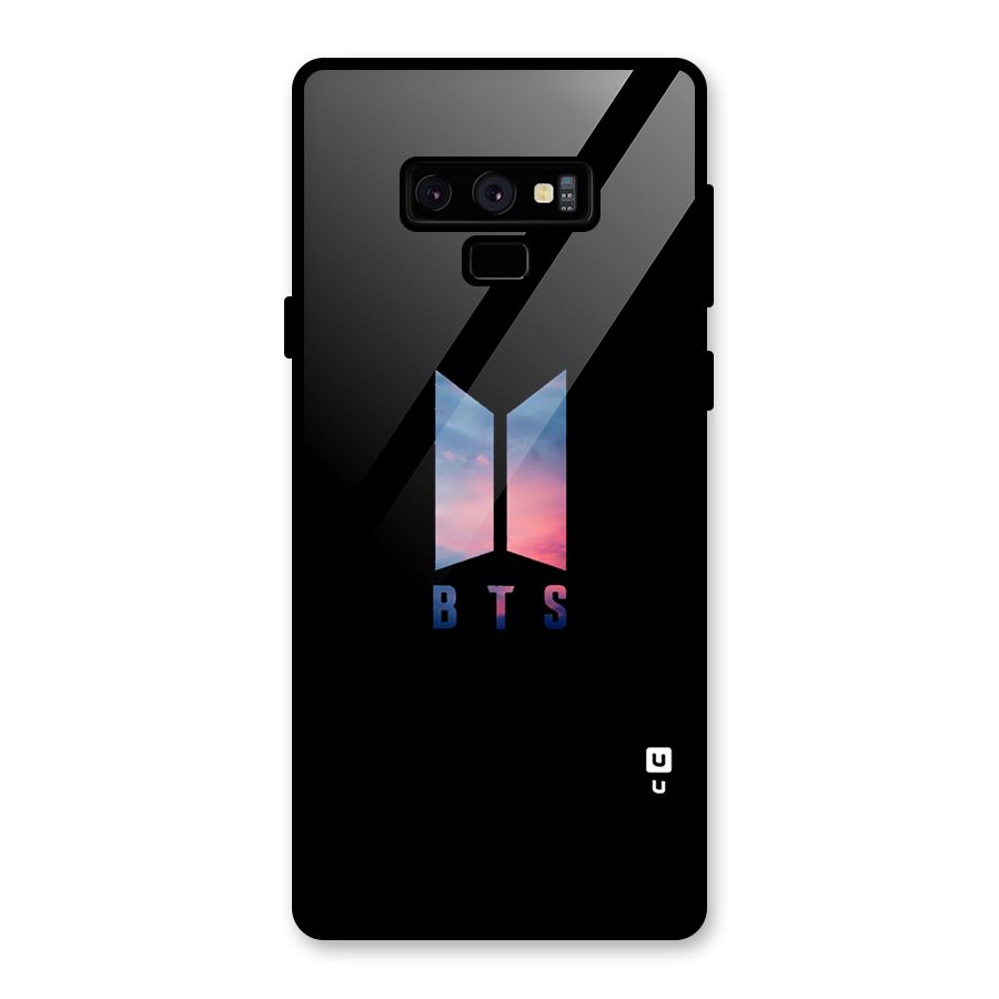 BTS Logo Sky Glass Back Case for Galaxy Note 9