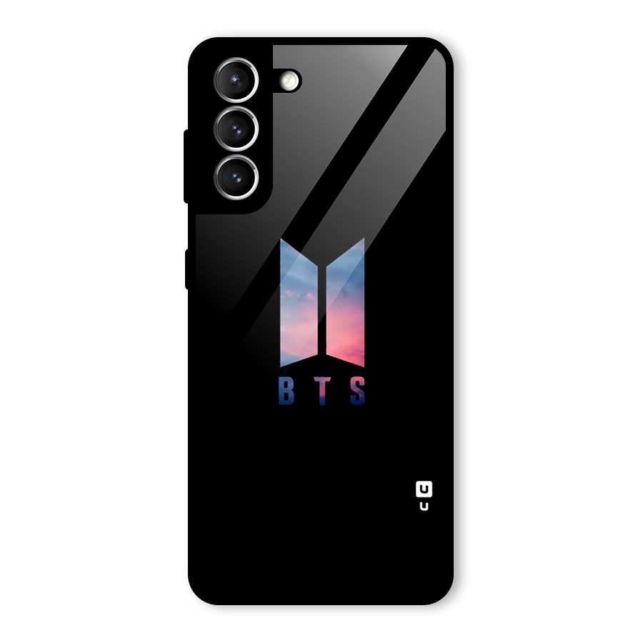 BTS Logo Sky Glass Back Case for Galaxy S21 5G