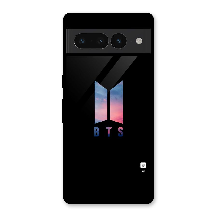 BTS Logo Sky Glass Back Case for Google Pixel 7 Pro