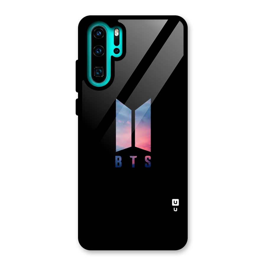 BTS Logo Sky Glass Back Case for Huawei P30 Pro