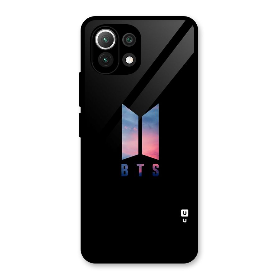 BTS Logo Sky Glass Back Case for Mi 11 Lite NE 5G