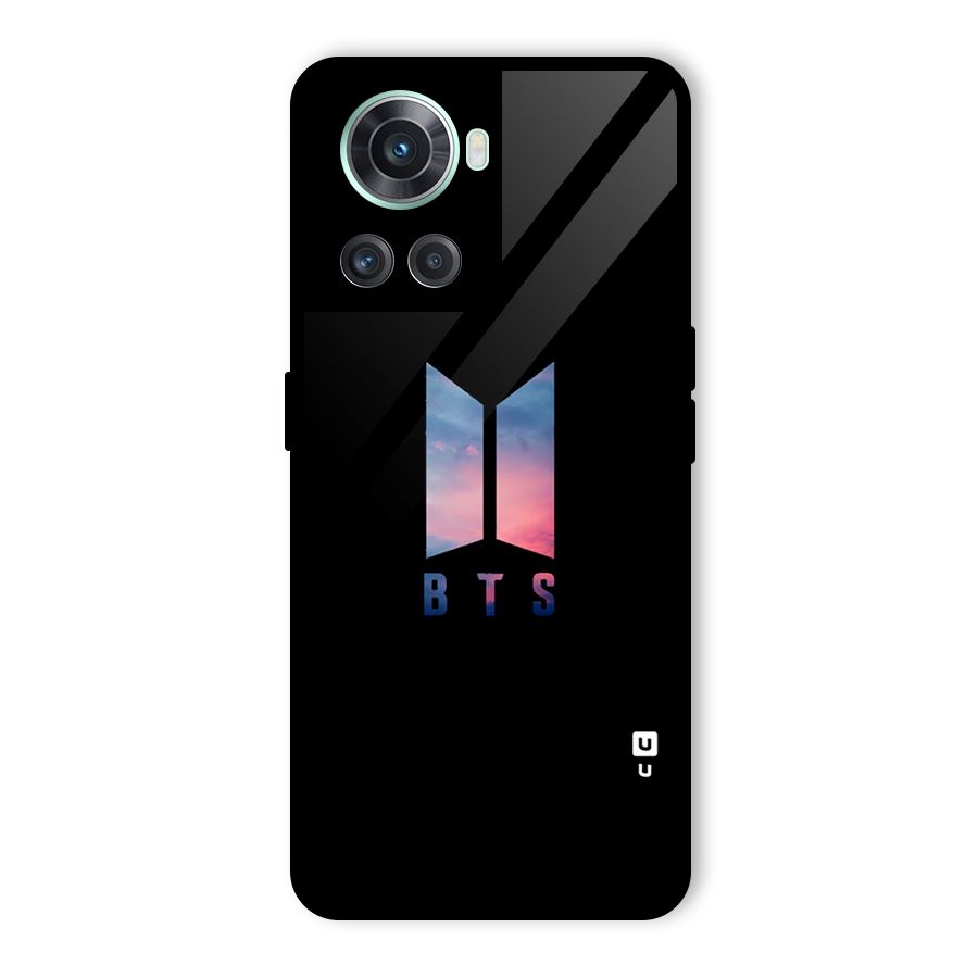 BTS Logo Sky Glass Back Case for OnePlus 10R