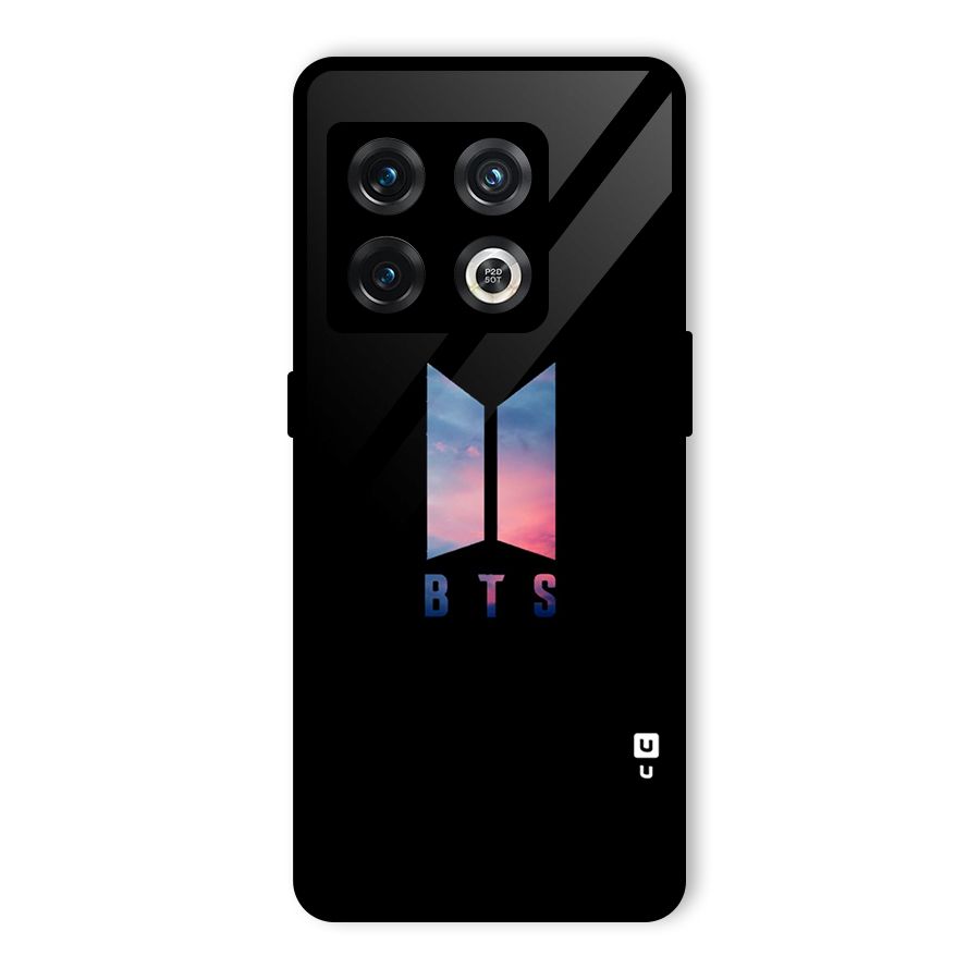 BTS Logo Sky Glass Back Case for OnePlus 10 Pro 5G