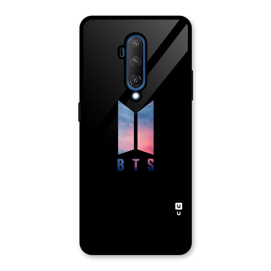BTS Logo Sky Glass Back Case for OnePlus 7T Pro
