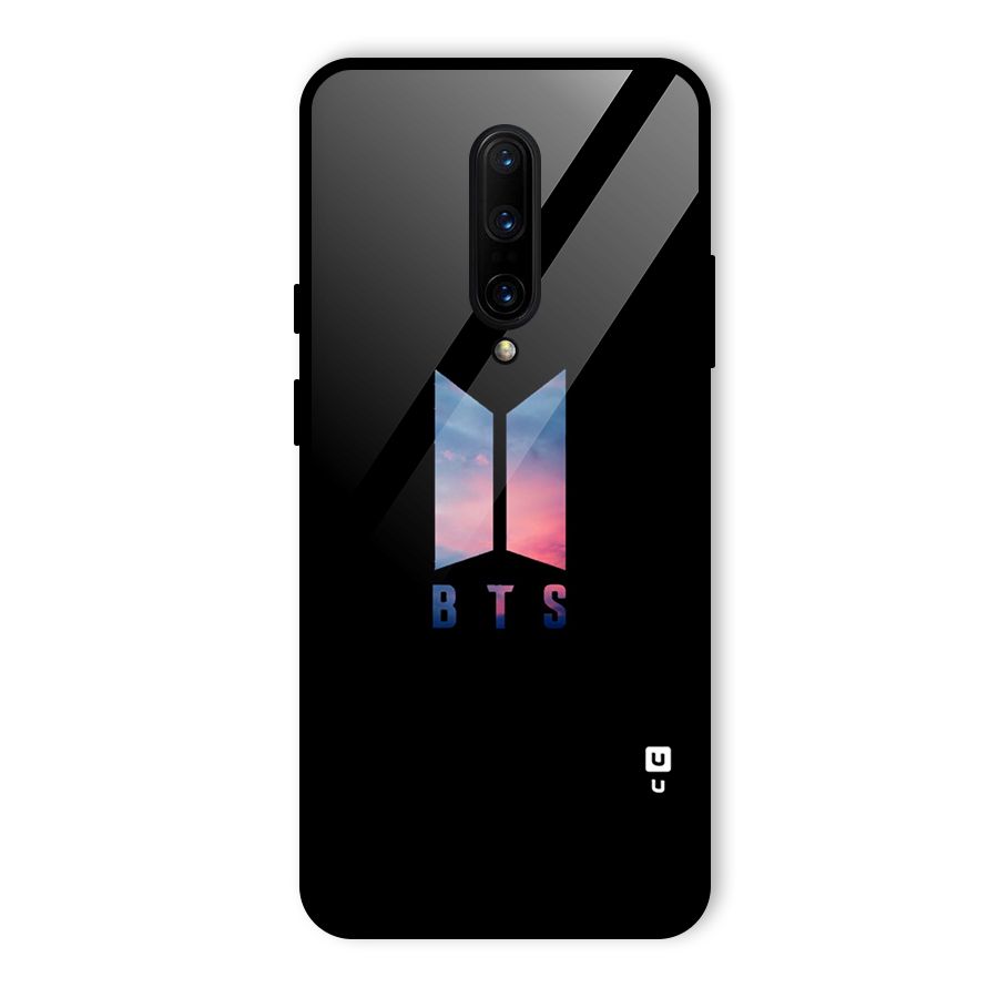 BTS Logo Sky Glass Back Case for OnePlus 7 Pro