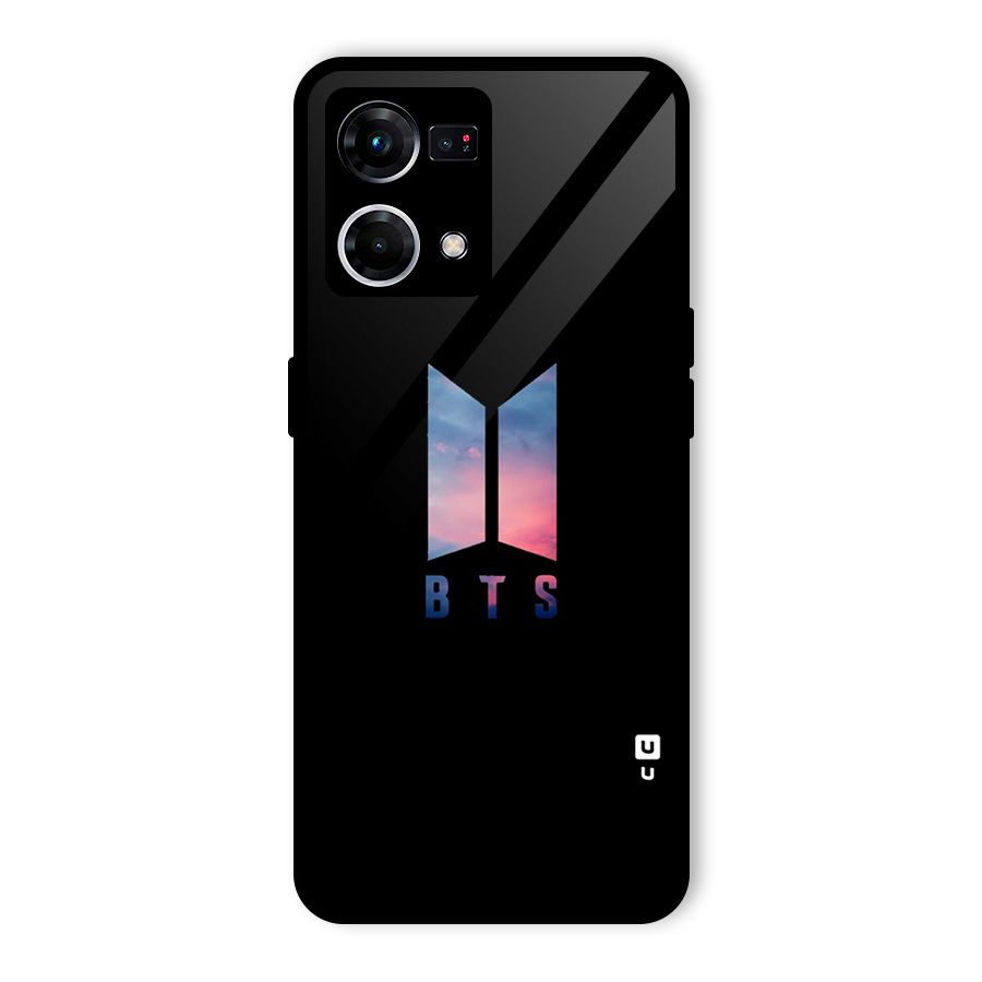 BTS Logo Sky Glass Back Case for Oppo F21s Pro 4G
