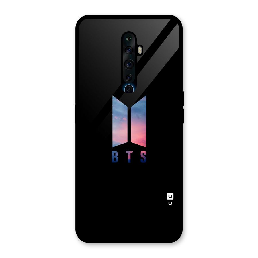 BTS Logo Sky Glass Back Case for Oppo Reno2 Z
