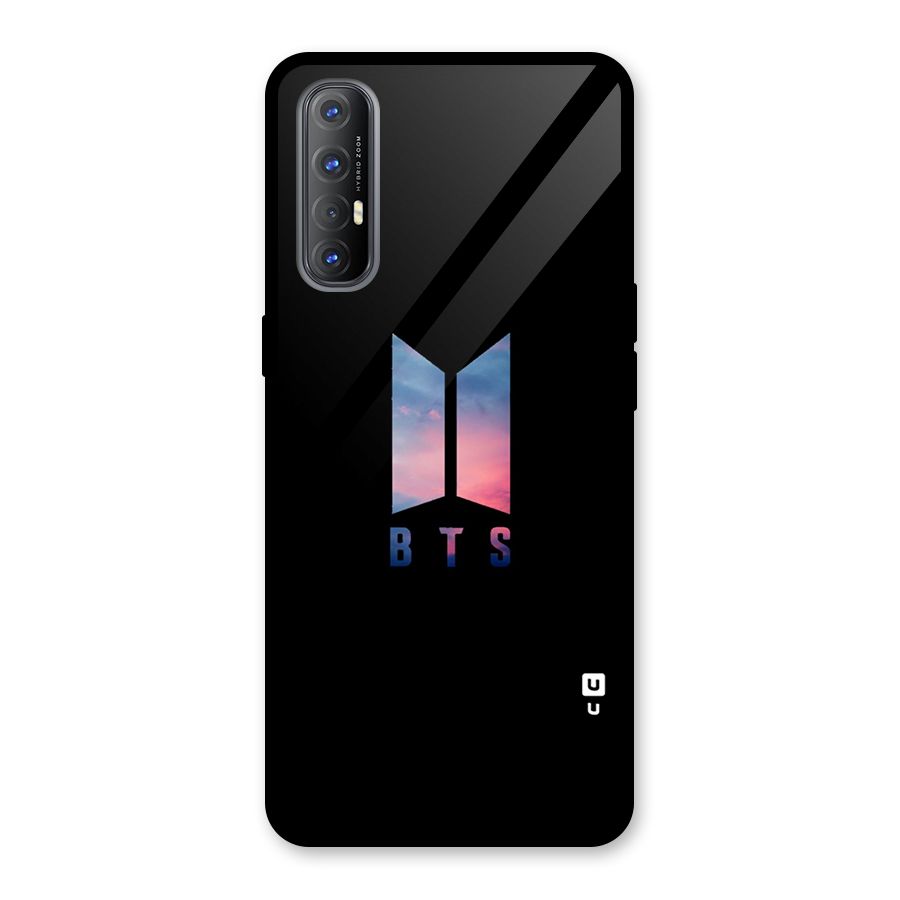 BTS Logo Sky Glass Back Case for Oppo Reno3 Pro