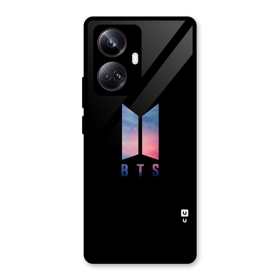 BTS Logo Sky Glass Back Case for Realme 10 Pro Plus