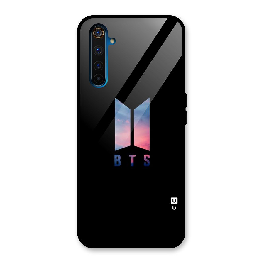 BTS Logo Sky Glass Back Case for Realme 6 Pro