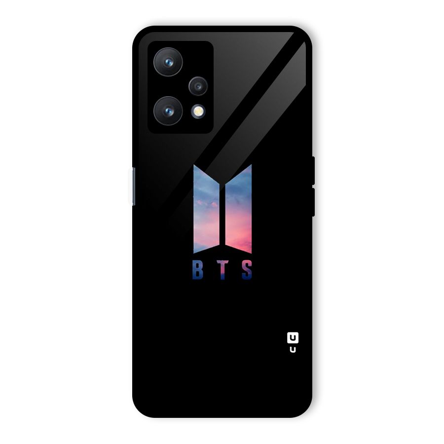 BTS Logo Sky Glass Back Case for Realme 9 Pro 5G
