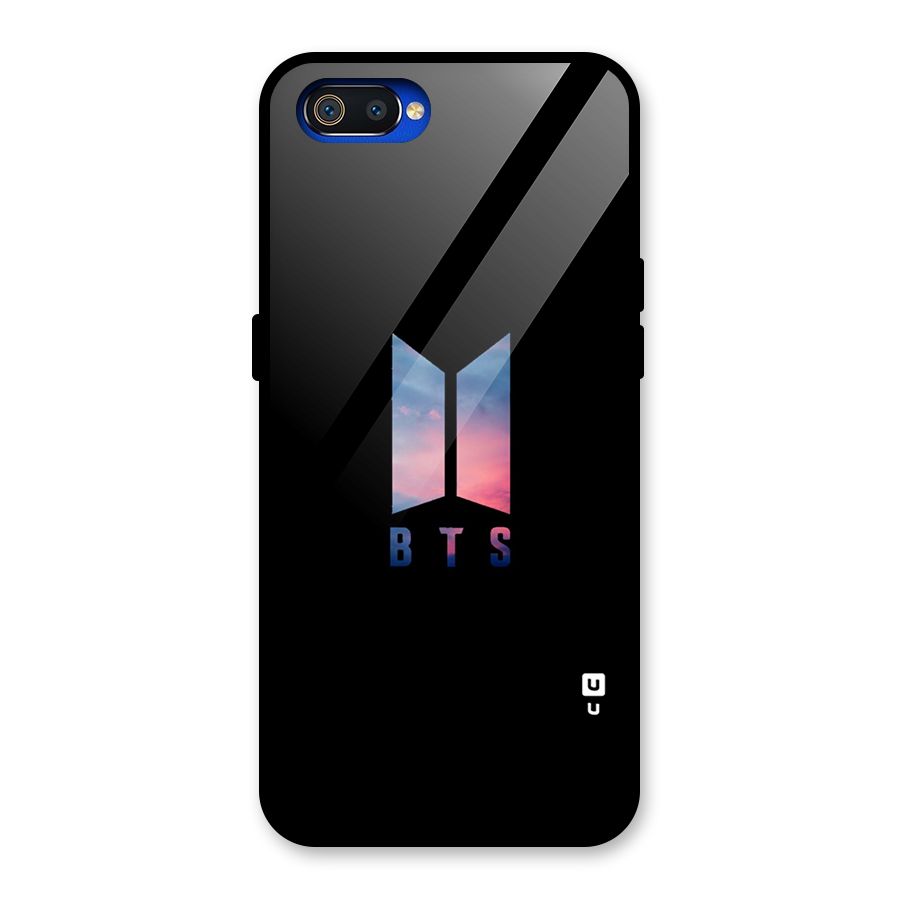 BTS Logo Sky Glass Back Case for Realme C2