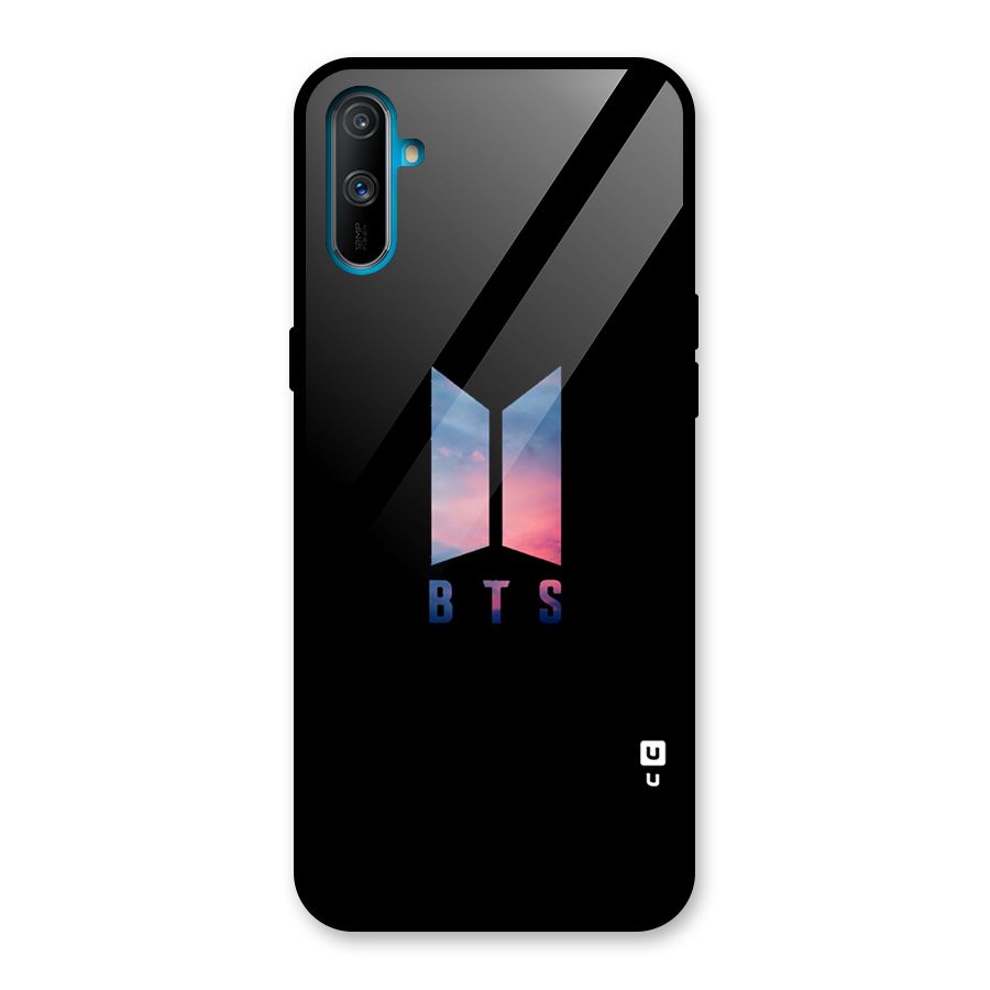 BTS Logo Sky Glass Back Case for Realme C3