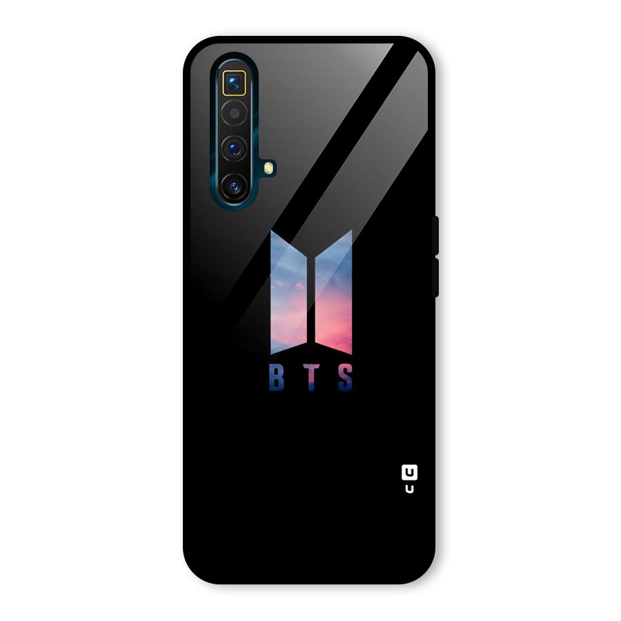 BTS Logo Sky Glass Back Case for Realme X3 SuperZoom