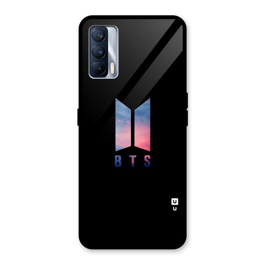 BTS Logo Sky Glass Back Case for Realme X7