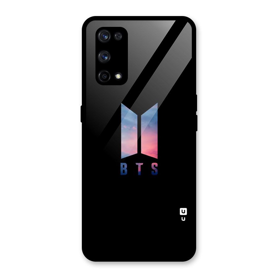 BTS Logo Sky Glass Back Case for Realme X7 Pro
