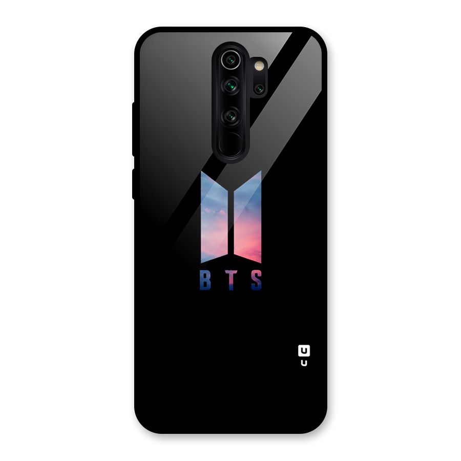 BTS Logo Sky Glass Back Case for Redmi Note 8 Pro