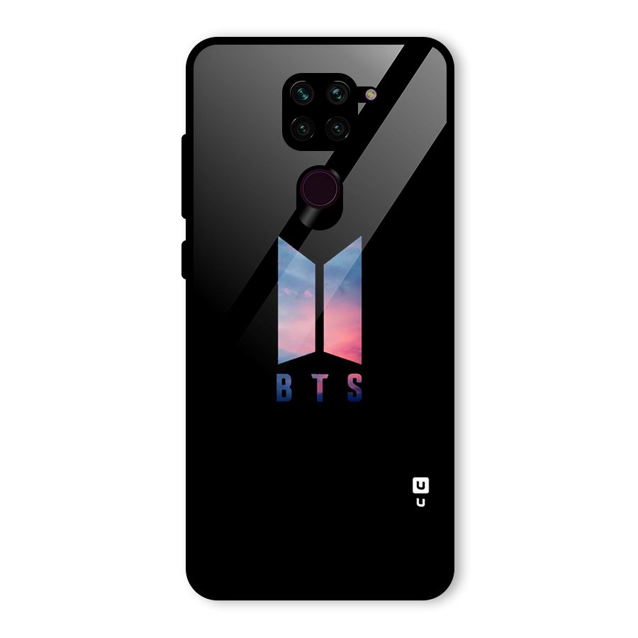 BTS Logo Sky Glass Back Case for Redmi Note 9
