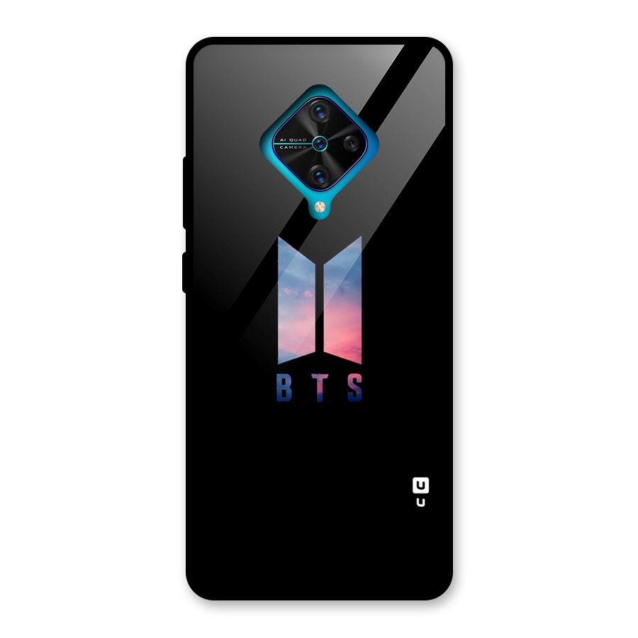 BTS Logo Sky Glass Back Case for Vivo S1 Pro