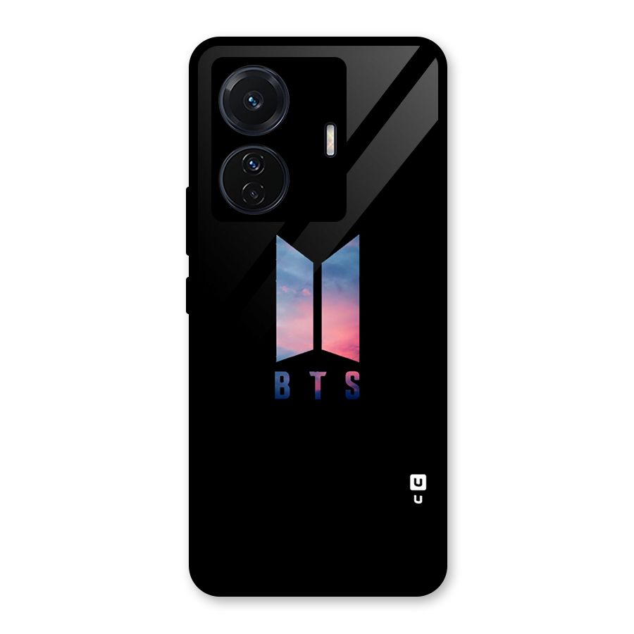 BTS Logo Sky Glass Back Case for Vivo T1 Pro
