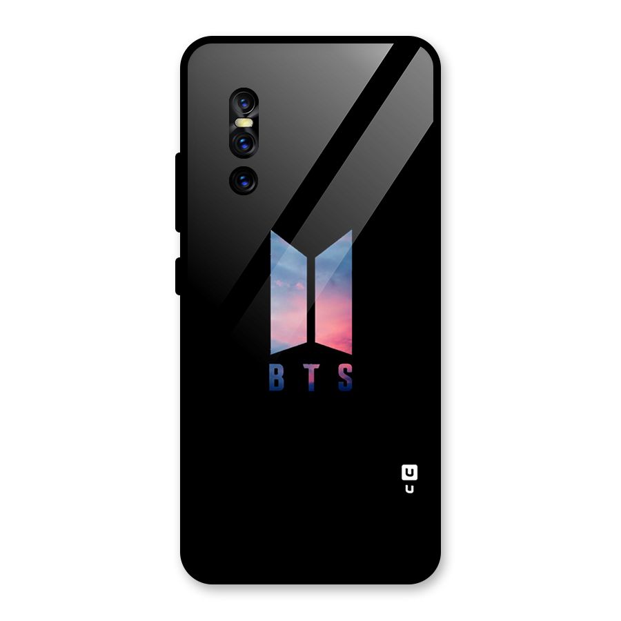 BTS Logo Sky Glass Back Case for Vivo V15 Pro