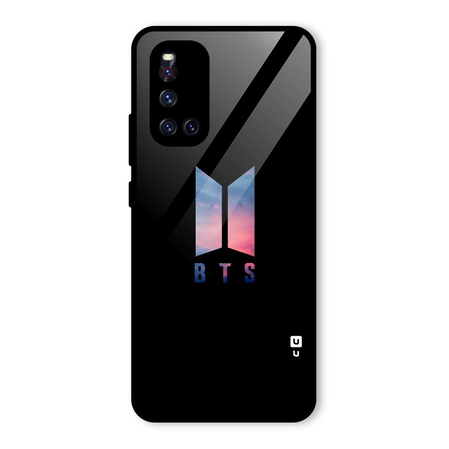 BTS Logo Sky Glass Back Case for Vivo V19
