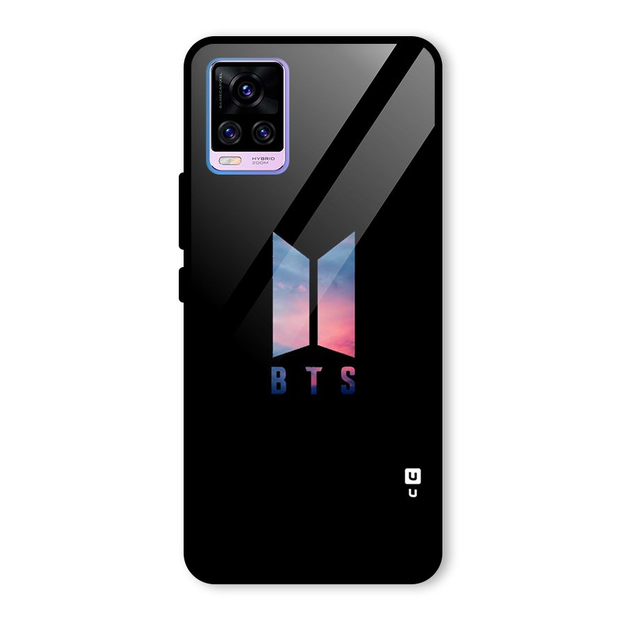 BTS Logo Sky Glass Back Case for Vivo V20 Pro